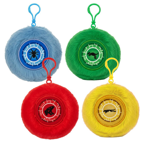 Mighty Mojo Wild Kratts power-disc plush keychain front view, ideal for backpack attachment.