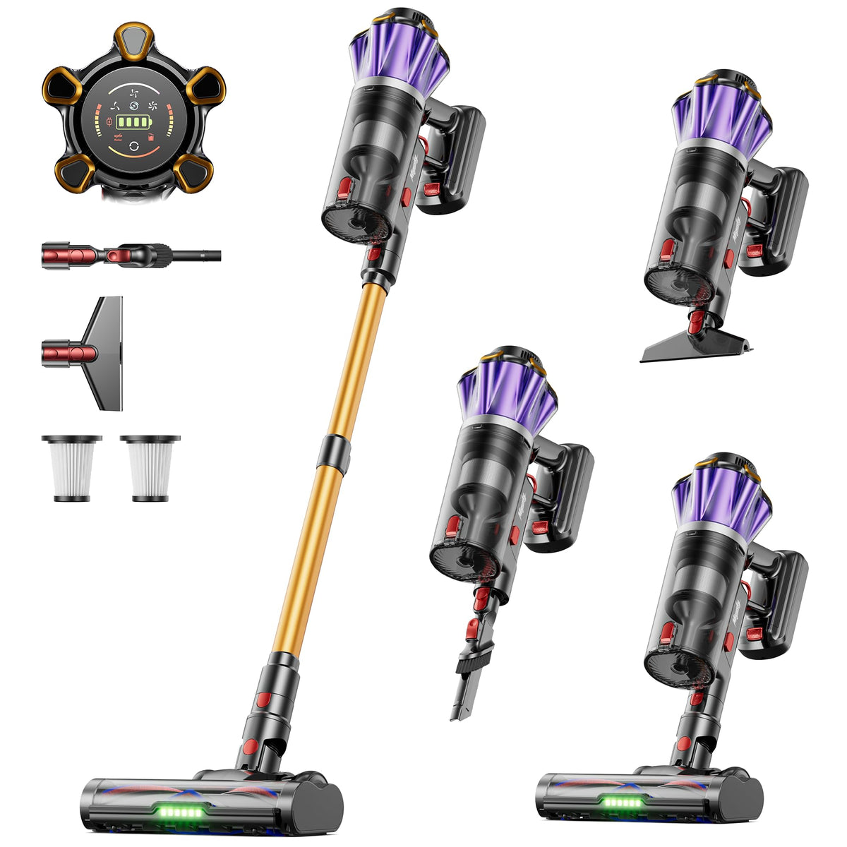 Migusky cordless vacuum 650W suction for strong cleaning