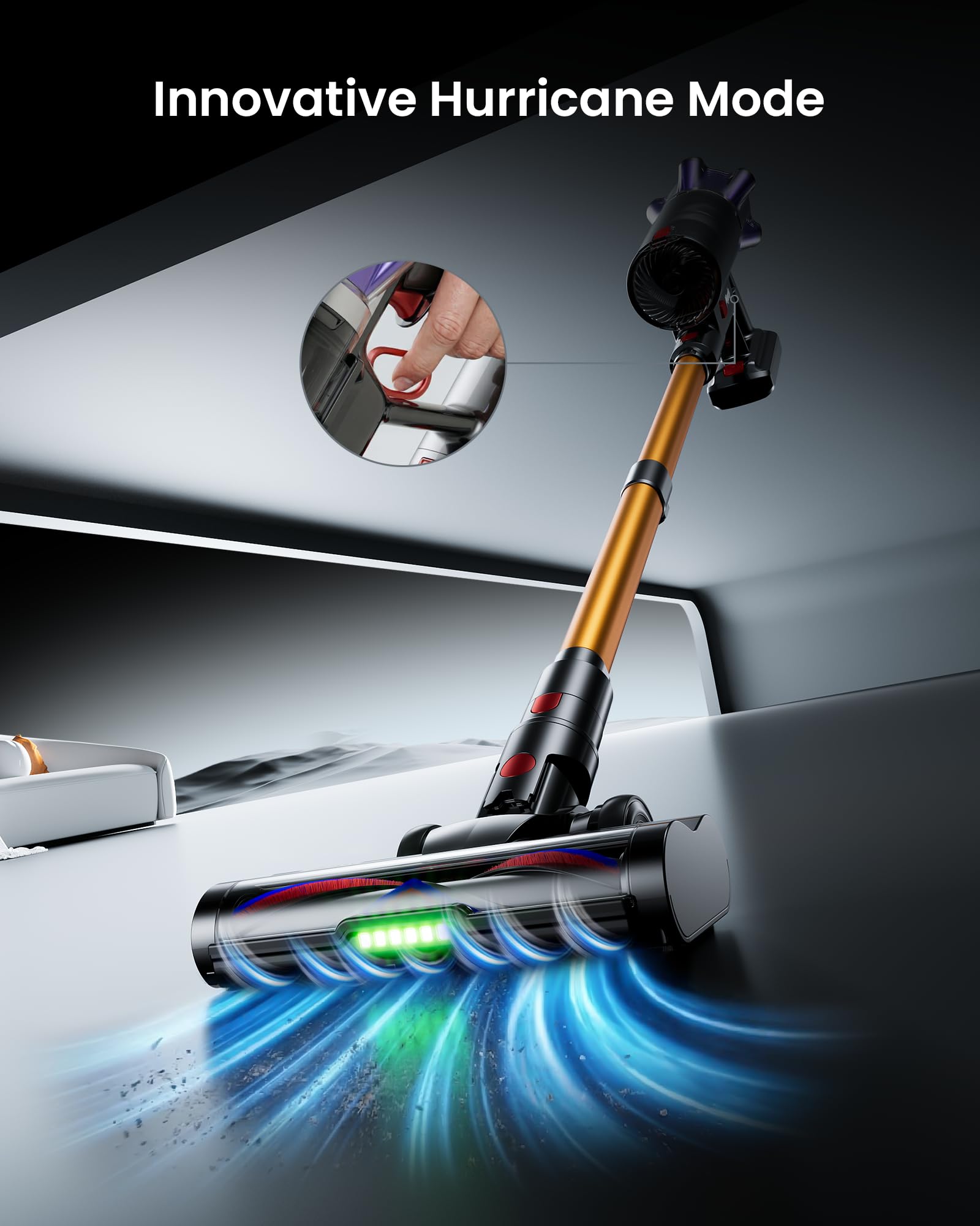 Migusky V-shaped anti-tangle brush captures hair and debris