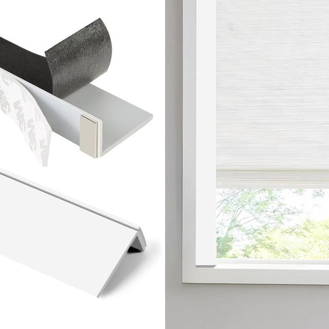 Miideayin 58-inch blackout strips on the side track extend coverage for privacy.