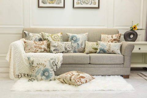 Mika Home 20x20 inch pillow cover versatile for sofa, bed, or chair