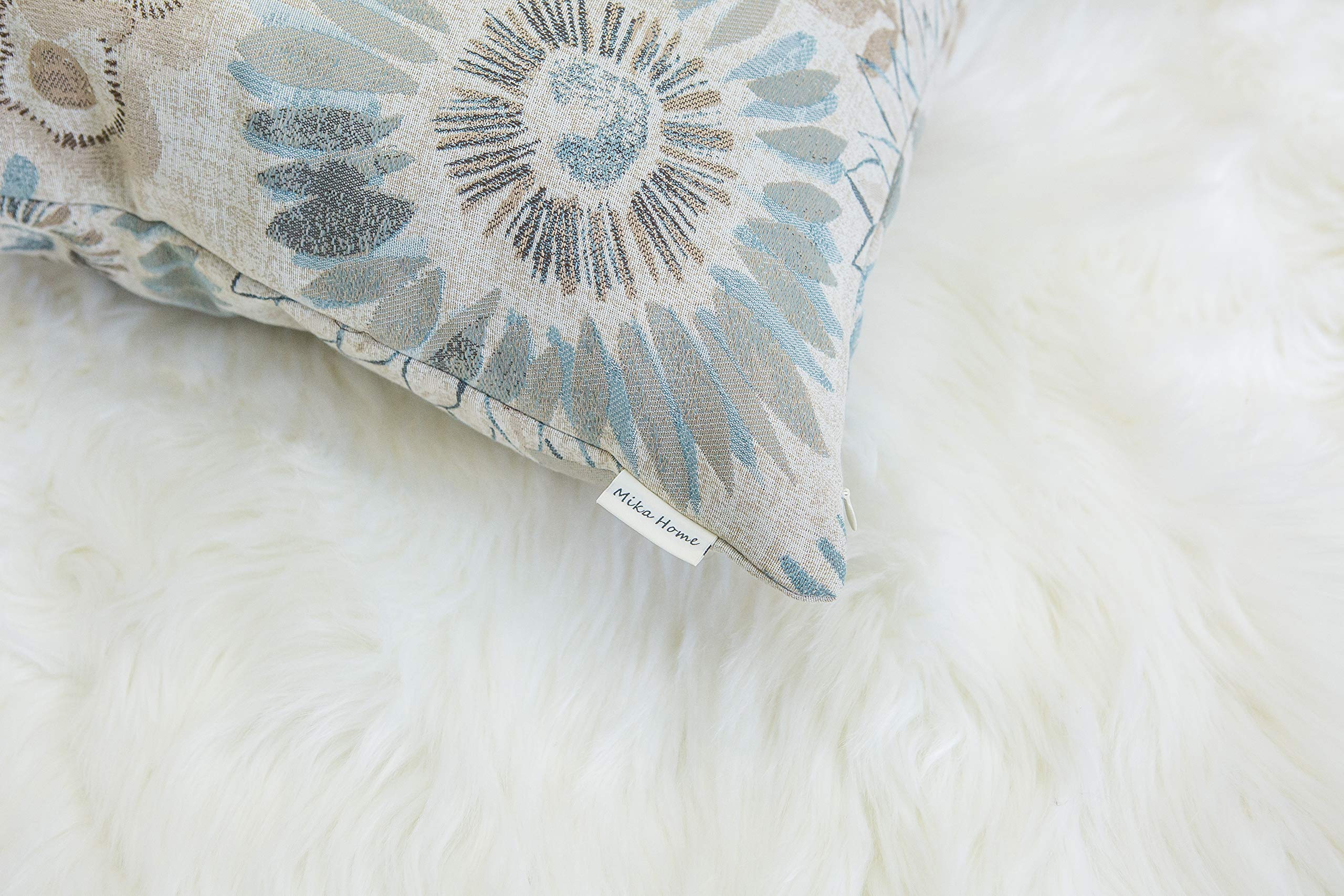 Mika Home invisible zipper design provides seamless edge for easy insertion