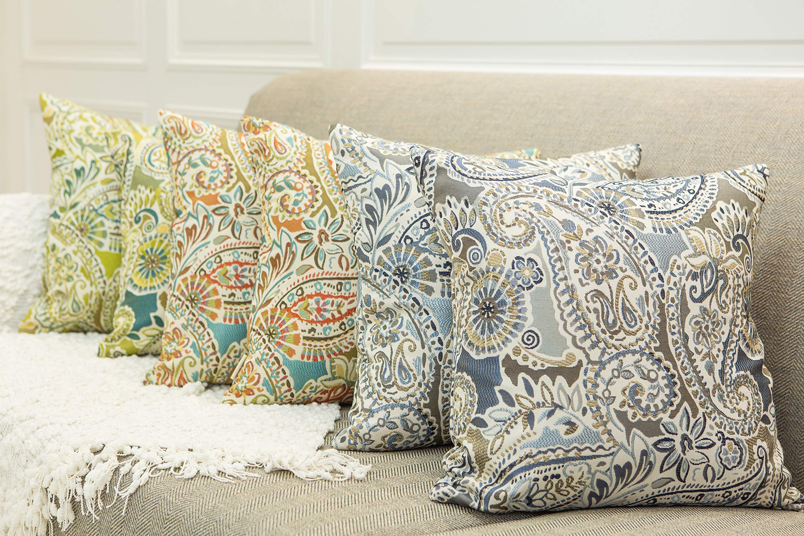 Mika Home pillow cover adds soothing color to the bedroom ambience