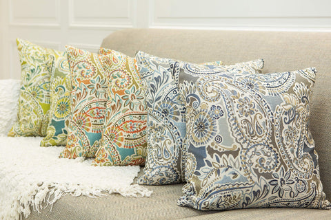 Mika Home pillow cover adds soothing color to the bedroom ambience