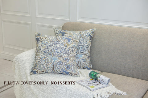 Mika Home decorative pillow cover with invisible zipper detail for easy insertion