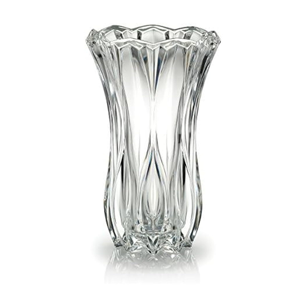 Mikasa Celebrations Blossom vase, 12-inch height, ideal centerpiece for elegant florals