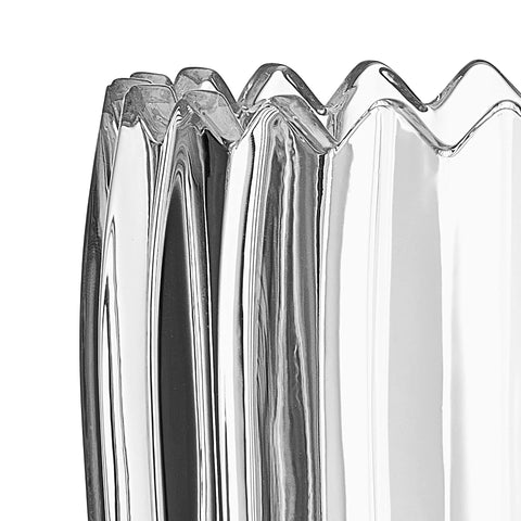 Mikasa Estate crystal vase footed base adds elegant lift to centerpieces.