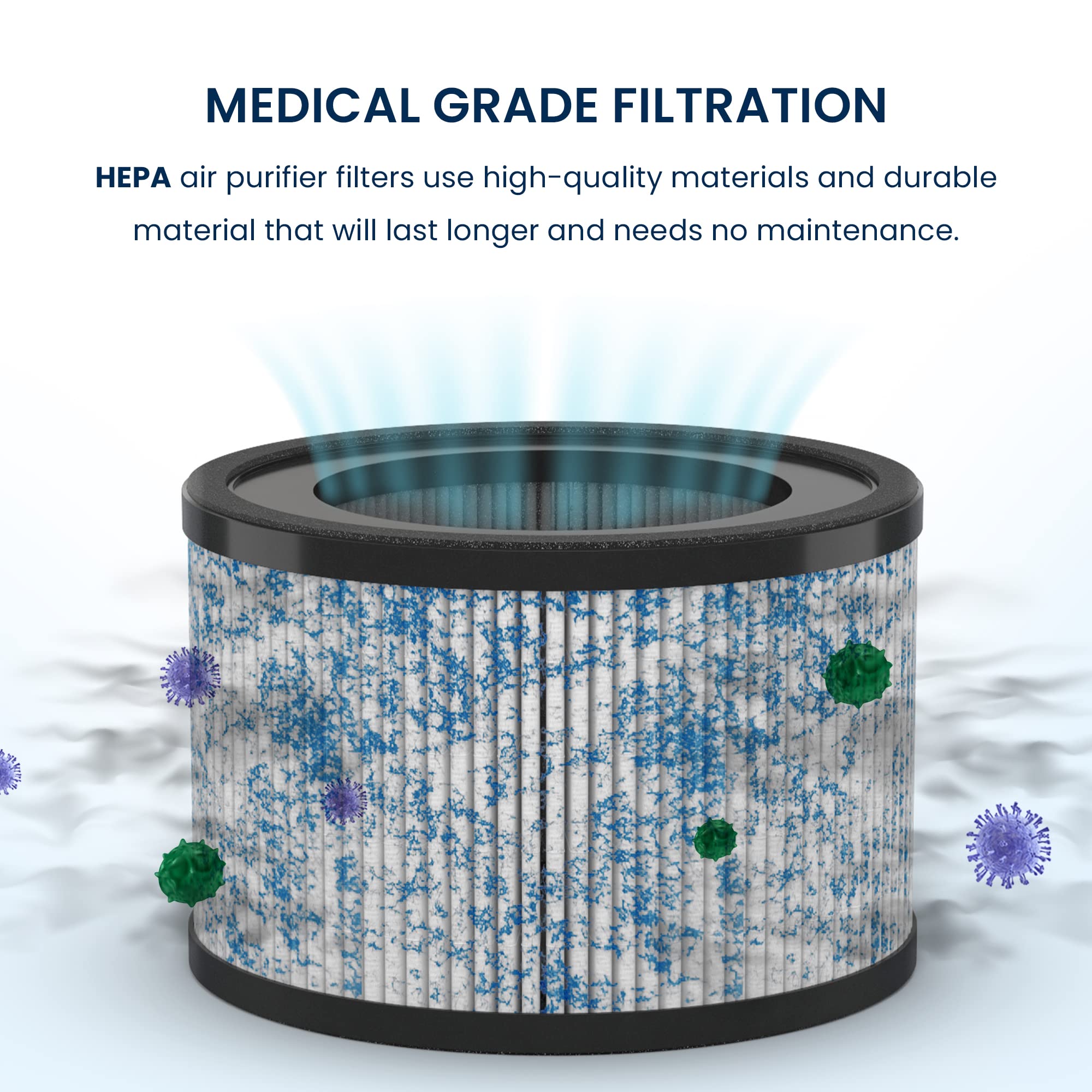 One-pack replacement filter shown for quick, tool-free swap