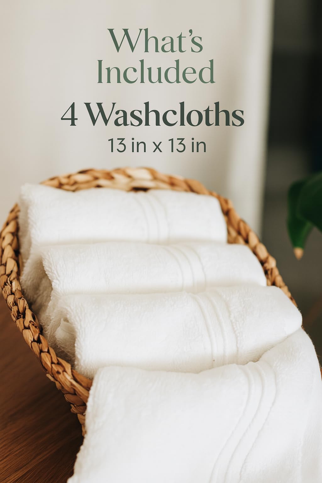 Hanging loops on Milara wash cloths enable easy drying