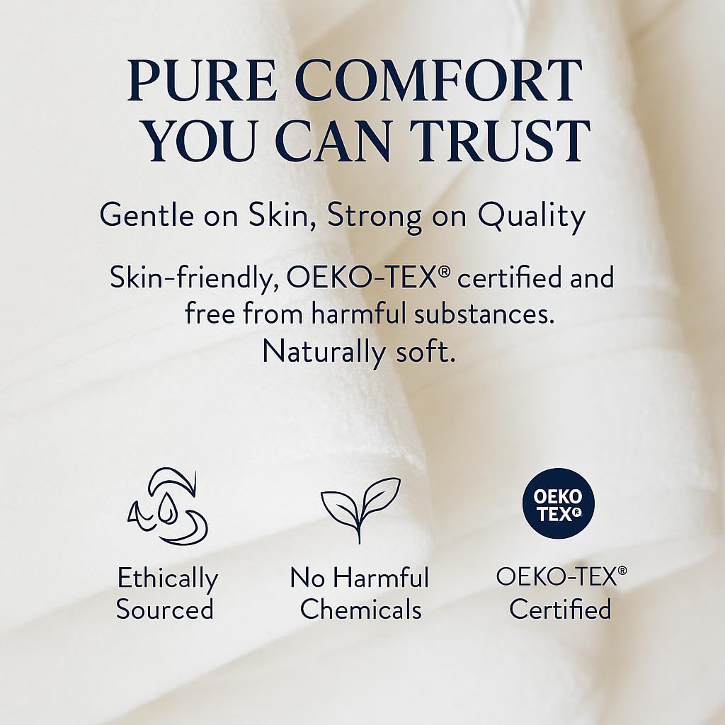Milara guest bathroom towels provide a clean white aesthetic and absorbency