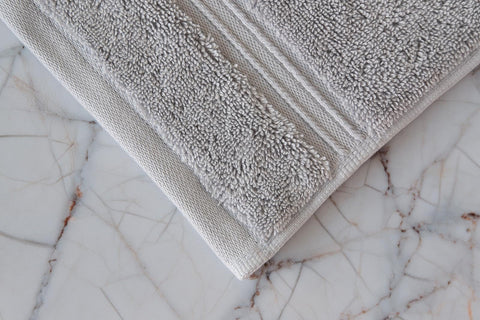 Milara Turkish combed cotton wash cloths with double stitched edges for durability.