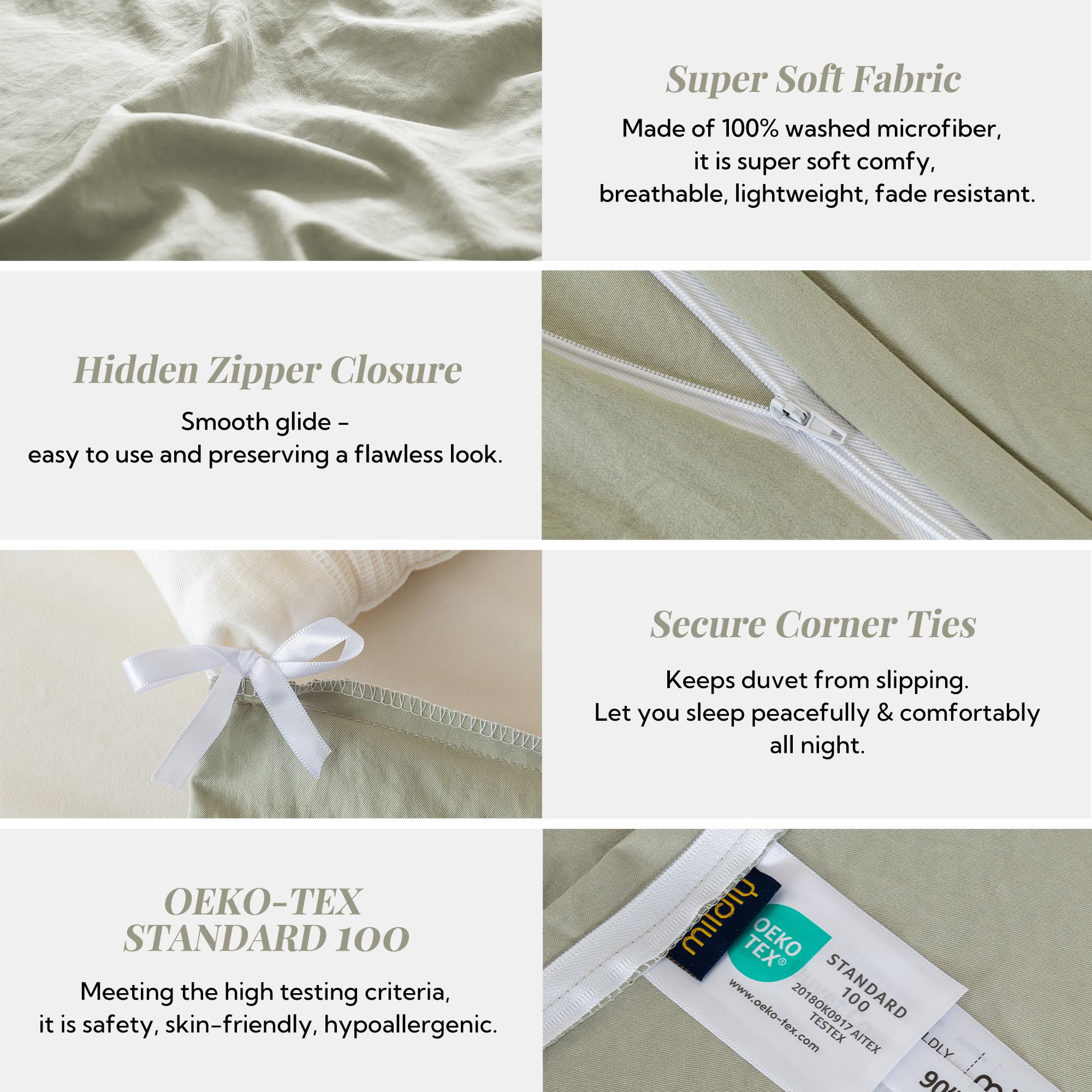 Three-piece set includes king duvet cover and two pillow shams for a complete look