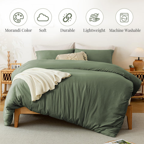 Close-up of washed microfiber texture showing softness and breathability