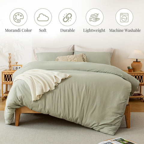 MILDLY washed microfiber feels ultra-soft after washing for year-round comfort