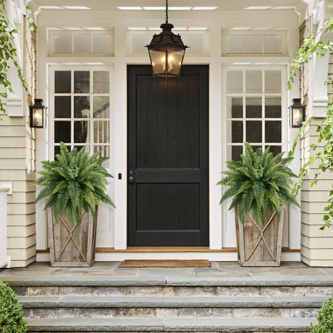 MILHAO FOREST artificial fern hanging planter enhances spaces with maintenance-free greenery.