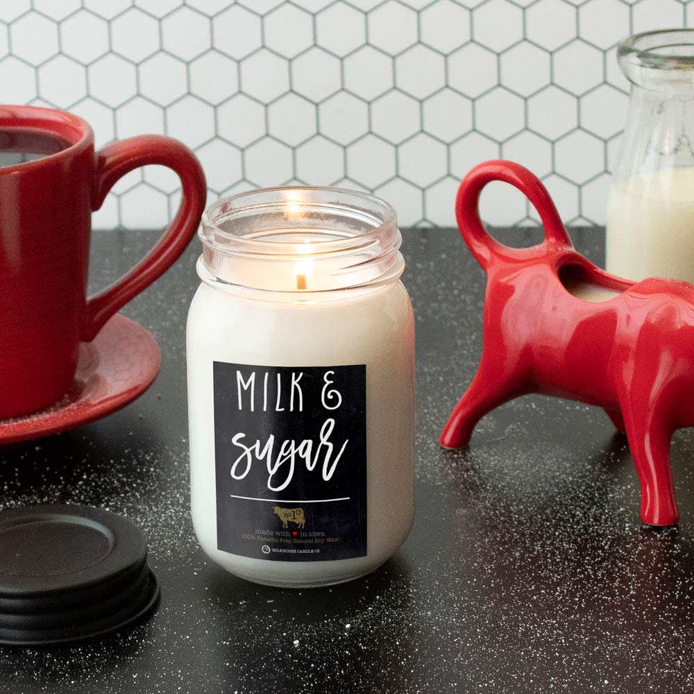 Milkhouse Milk & Sugar cream swirl evokes vanilla and nutmeg aroma.