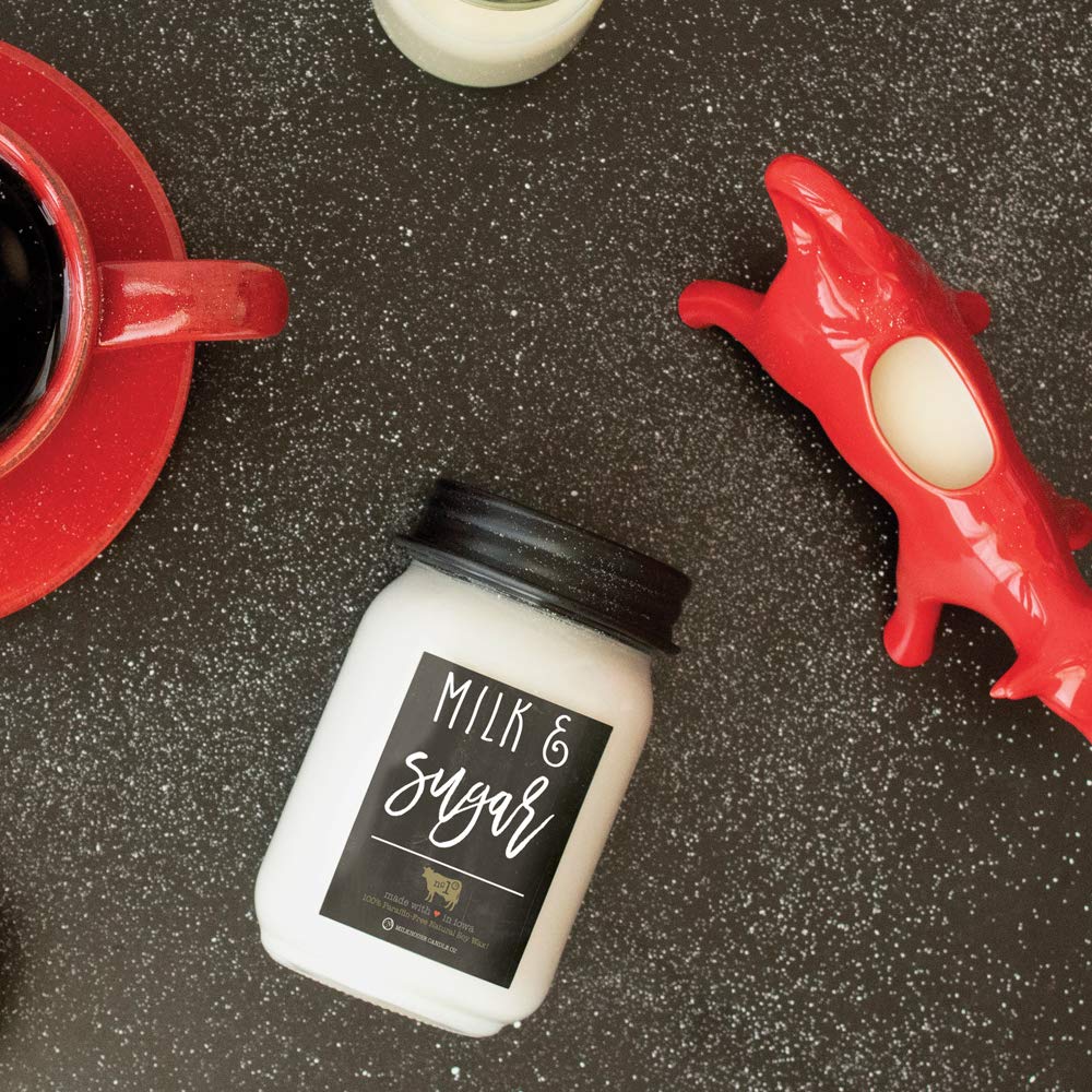 Milkhouse Milk & Sugar flatlay communicates luxurious scent for relaxation routines.