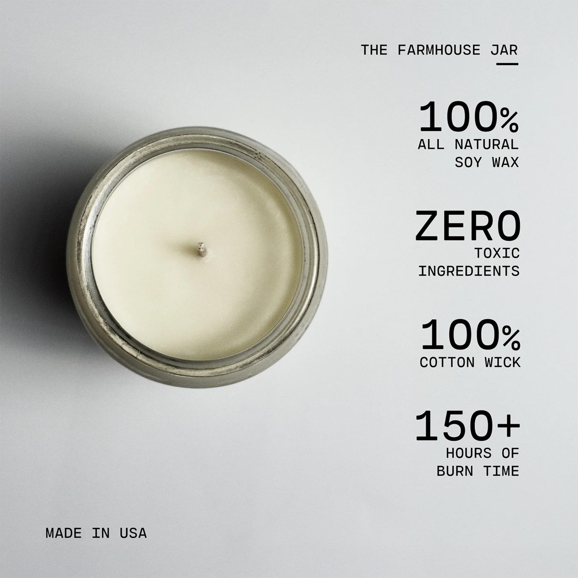 Milkhouse Milk & Sugar lid on jar emphasizes sturdy farmhouse design.