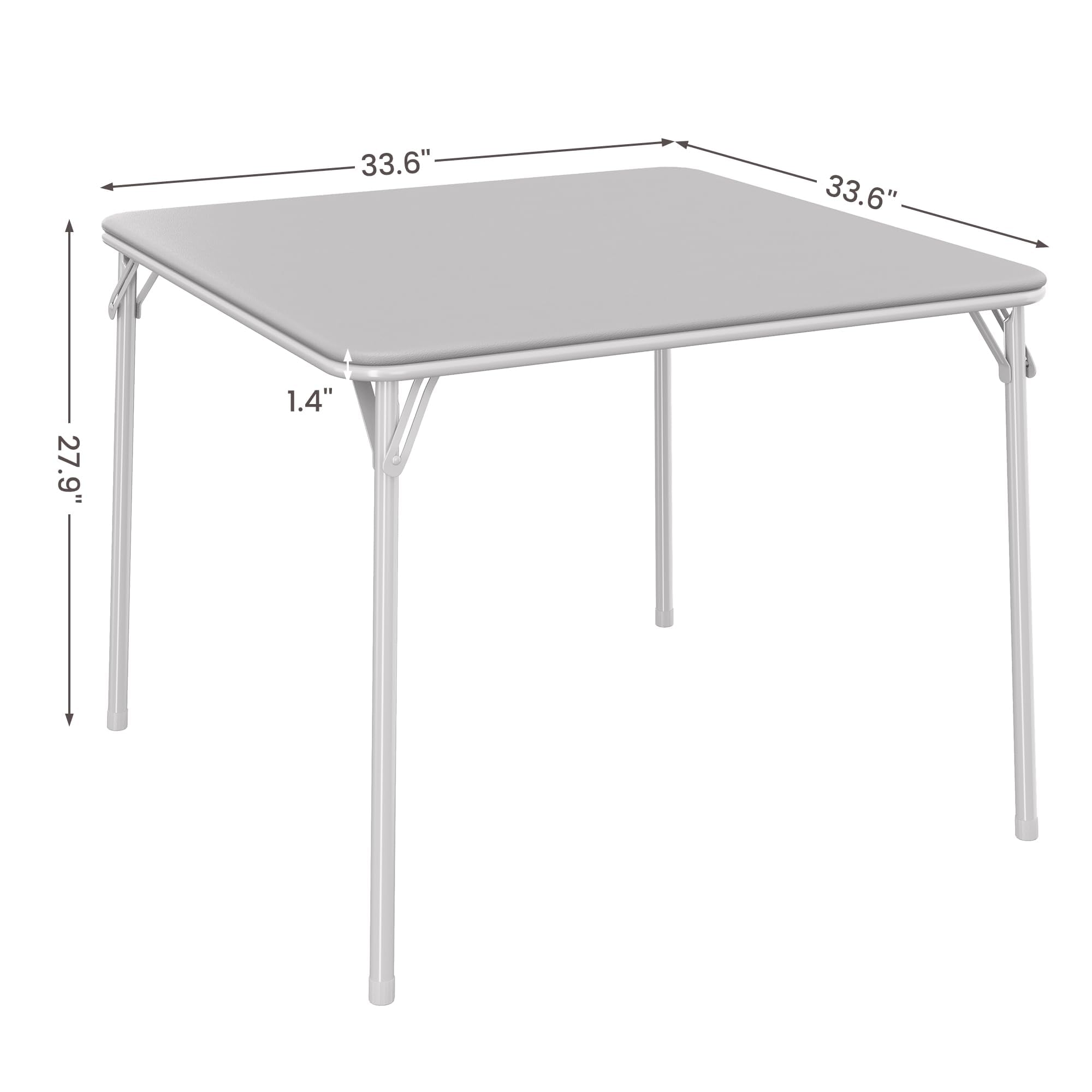 MilleLoom folding table fully folded, compact for storage and travel.