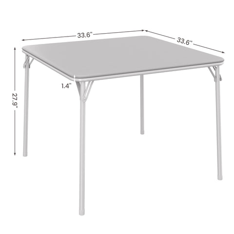 MilleLoom folding table fully folded, compact for storage and travel.