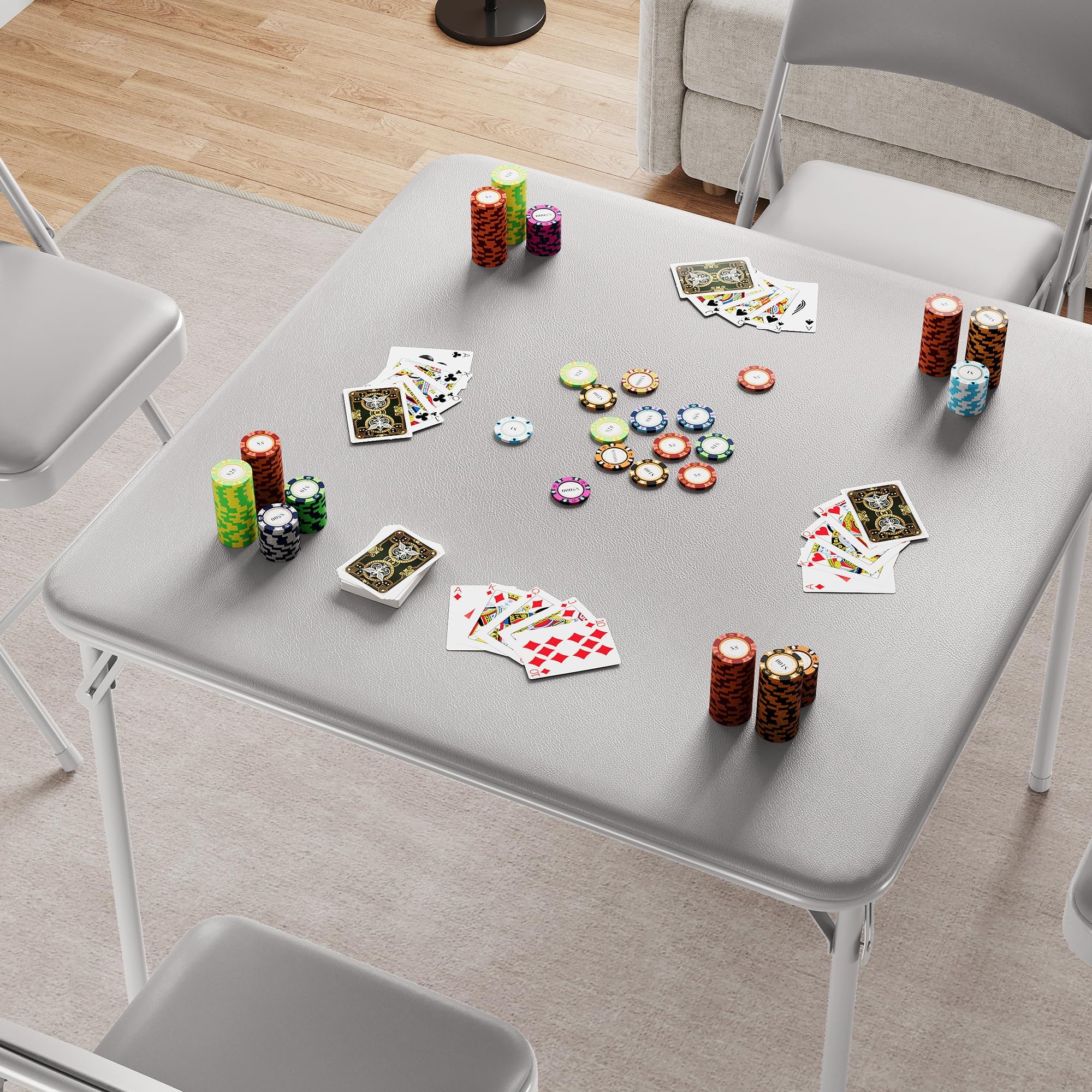 MilleLoom folding table anti-slip foot caps protect floors and stabilize surfaces.