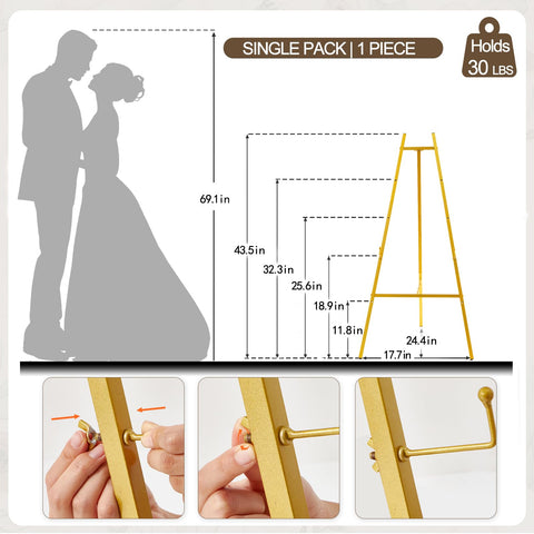 Milostelom heavy-duty easel showcasing artwork with stability in outdoor light