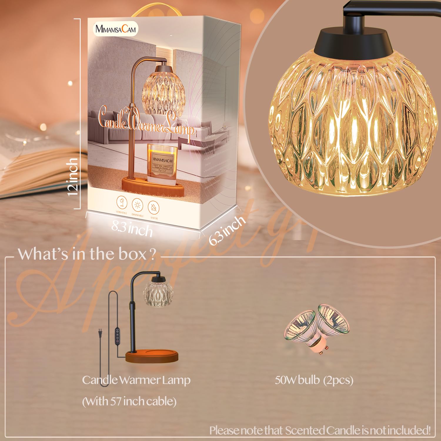 MimamsaCam timer options 2/4/8 hours automate ambiance safely.