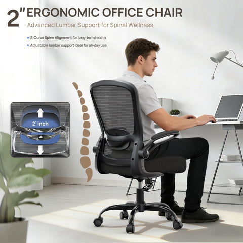 Mimoglad chair with adjustable lumbar support for personalized comfort