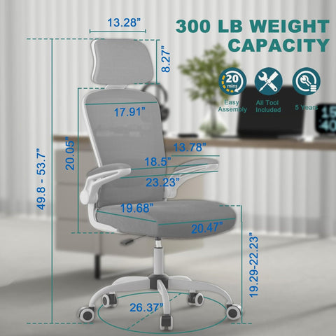 Mimoglad office chair rocking function to ease fatigue during breaks.