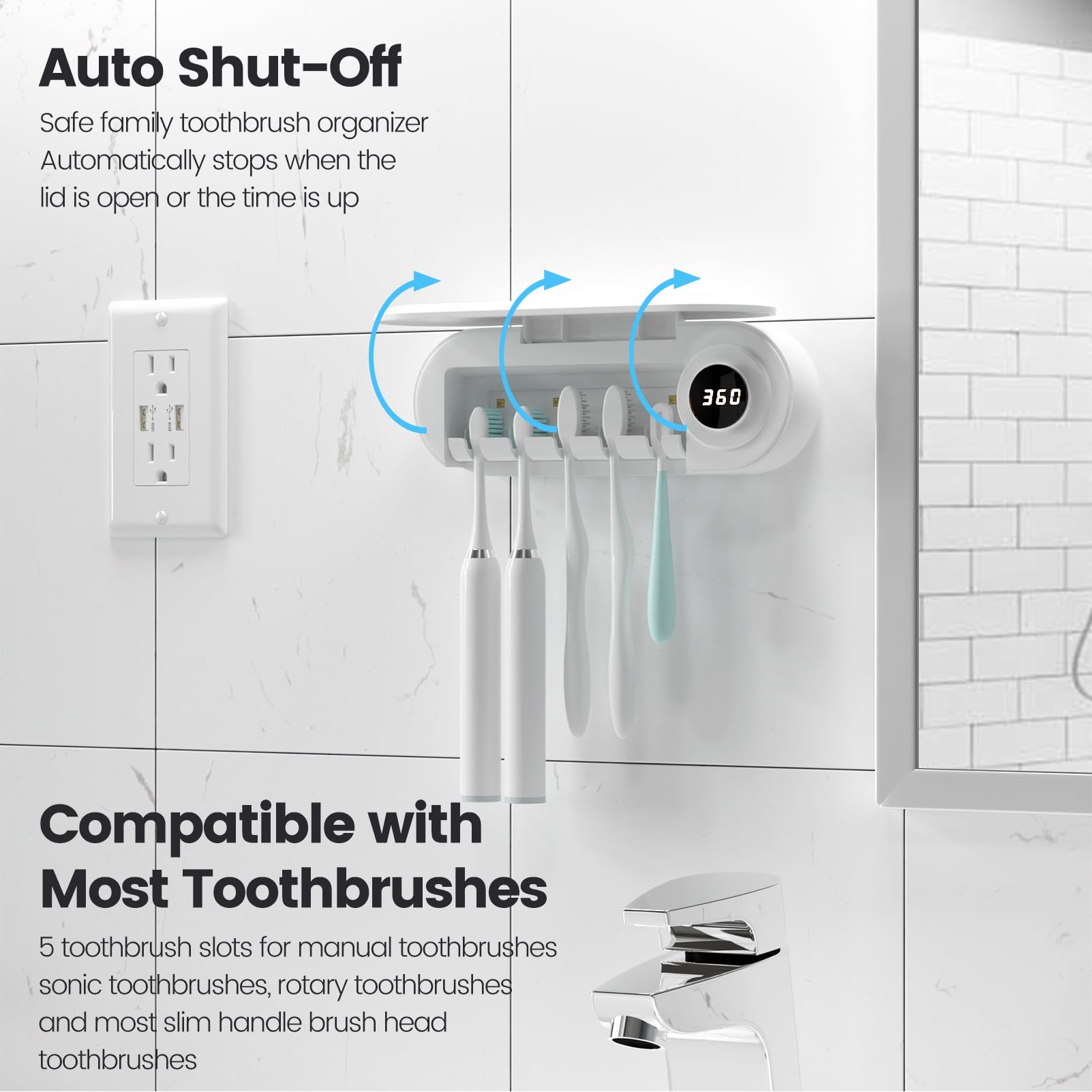 MIMORE auto shut-off feature conserves energy after cycle