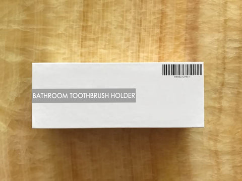 MIMORE organized bathroom counter with toothbrush slots