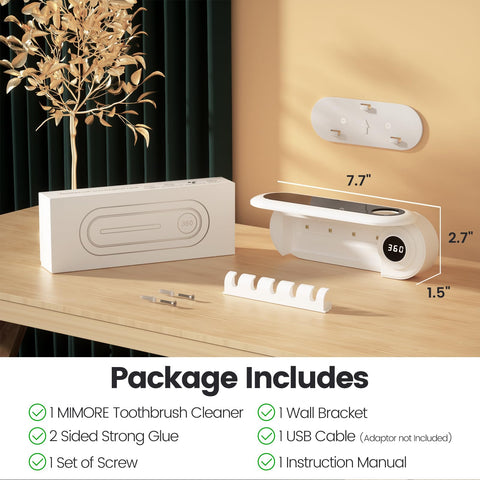 MIMORE wall-mount installation on a smooth surface