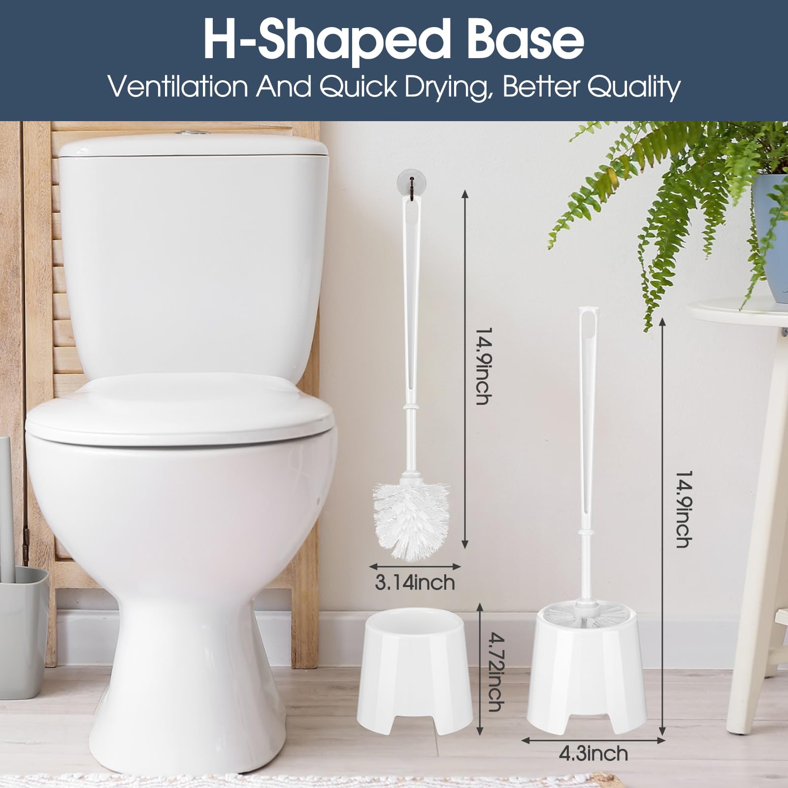 Mimorou ventilated base design promotes faster drying after cleaning.