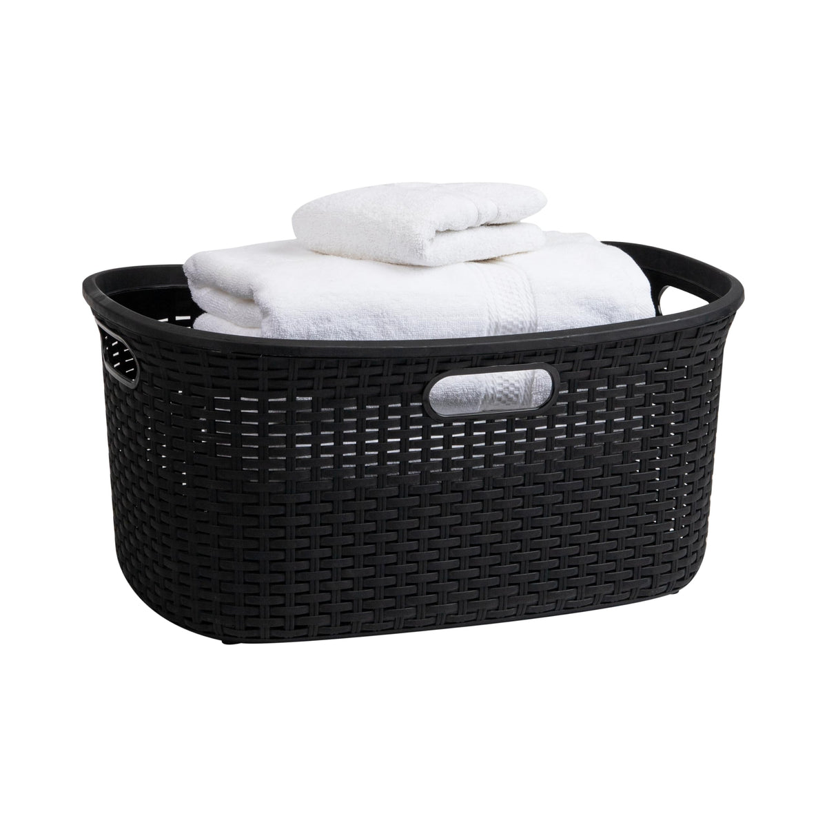 Mind Reader 40L laundry basket top view ideal for quick clothes drop-offs