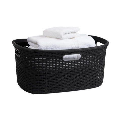 Mind Reader 40L laundry basket top view ideal for quick clothes drop-offs
