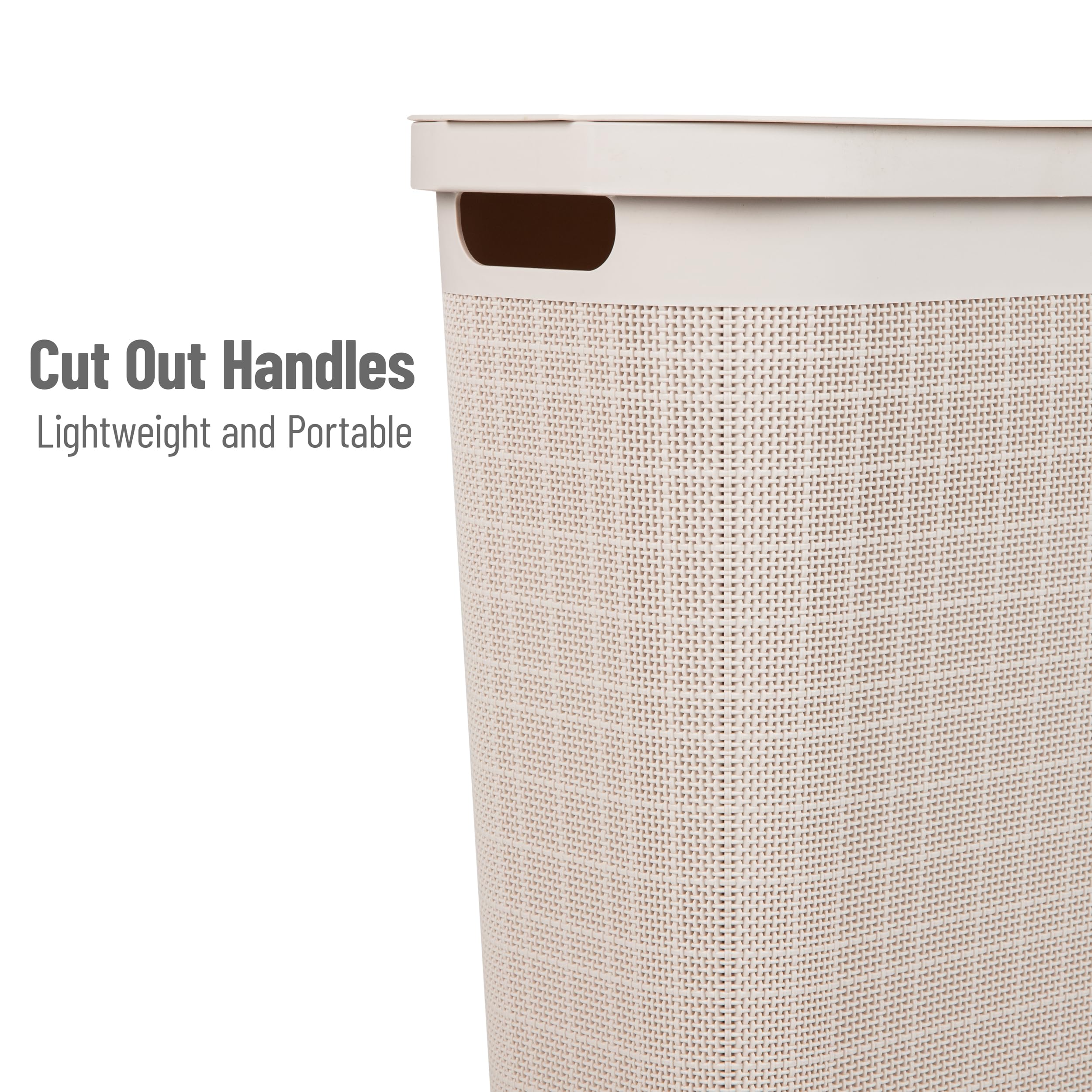 Mind Reader hinged lid with built-in handles enables easy transport and discreet storage.
