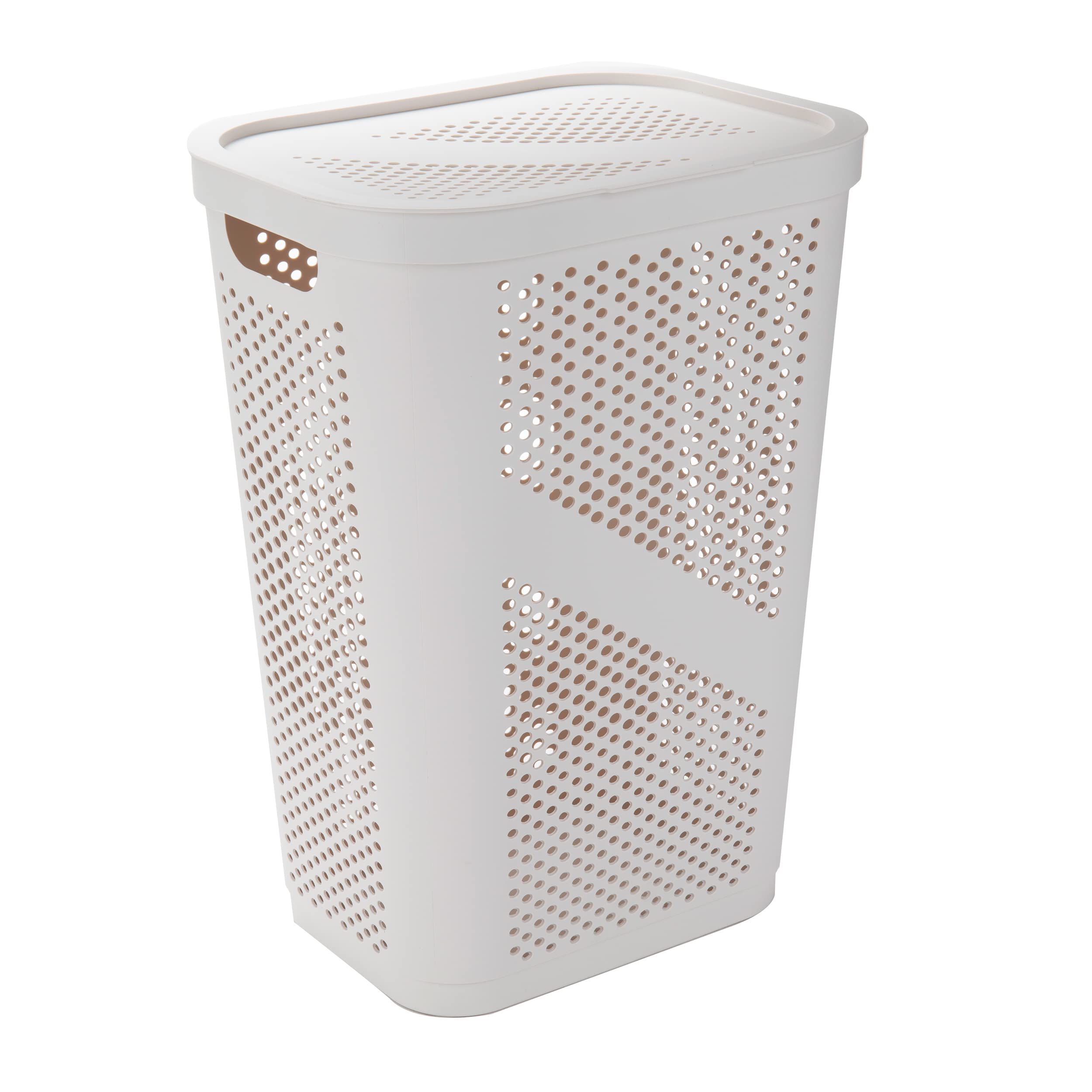 Mind Reader 43.8 x 34.9 x 59.7 cm top view of 60L hamper interior.