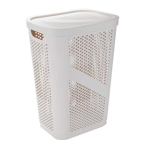 Mind Reader 43.8 x 34.9 x 59.7 cm top view of 60L hamper interior.