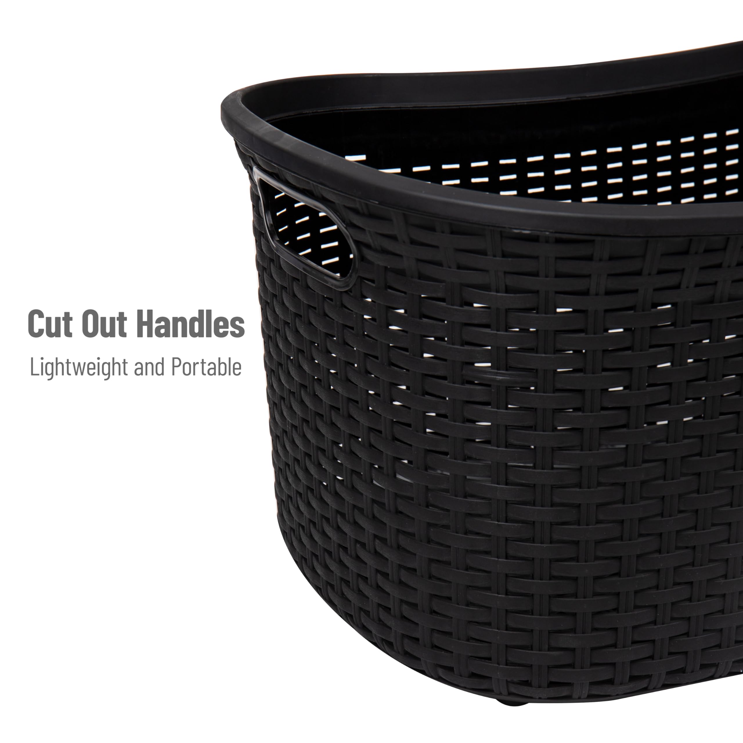 Mind Reader open top laundry basket supports fast loading and unloading