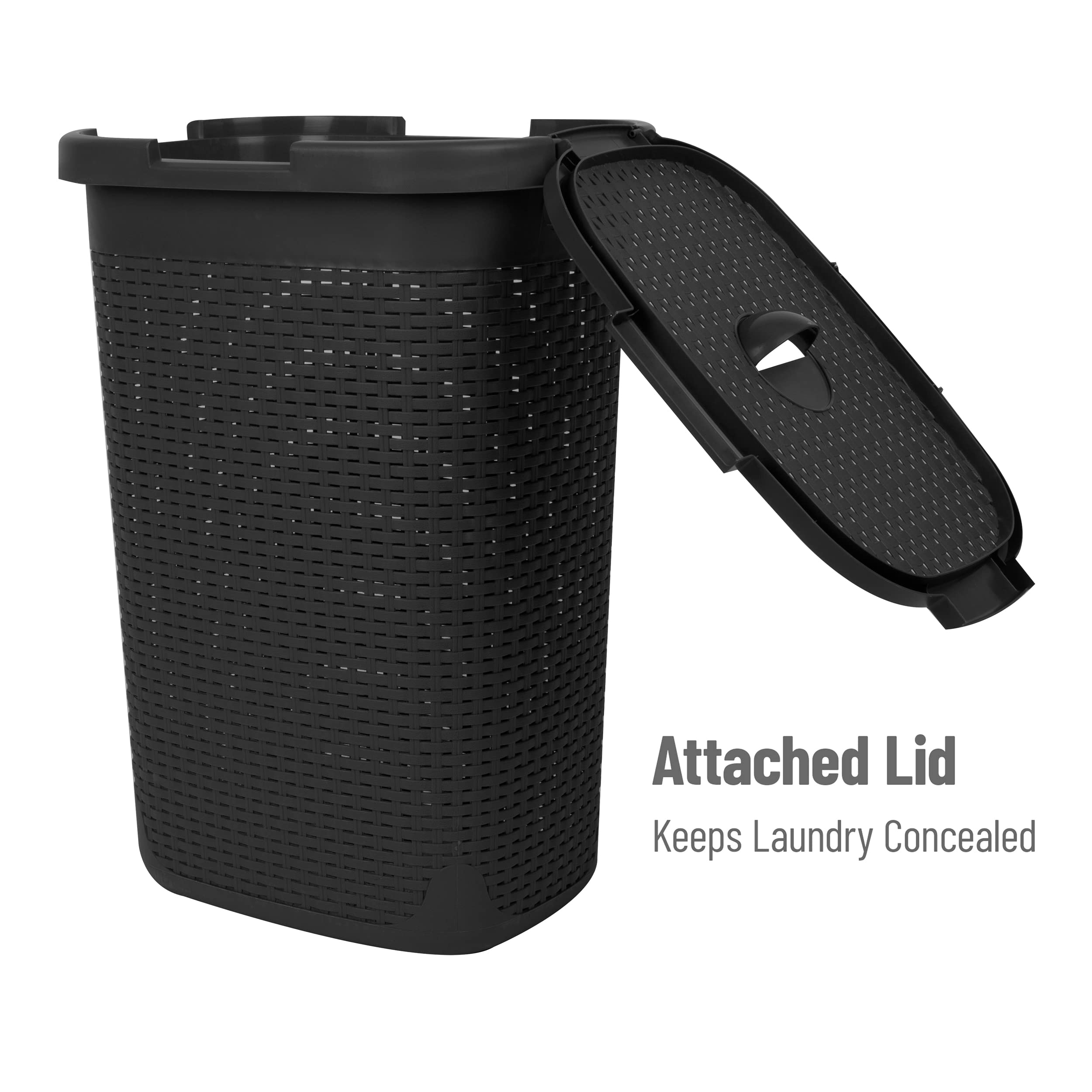 Mind Reader lid keeps contents concealed while allowing airflow