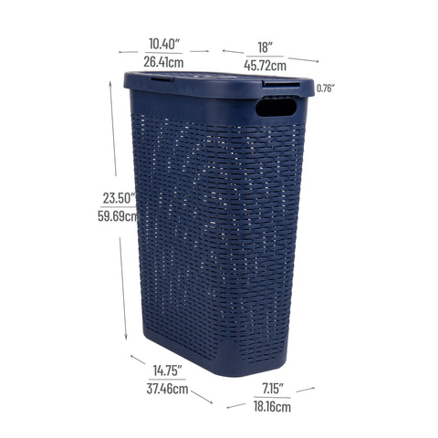 Mind Reader open cutout pattern promotes airflow while keeping laundry contained.