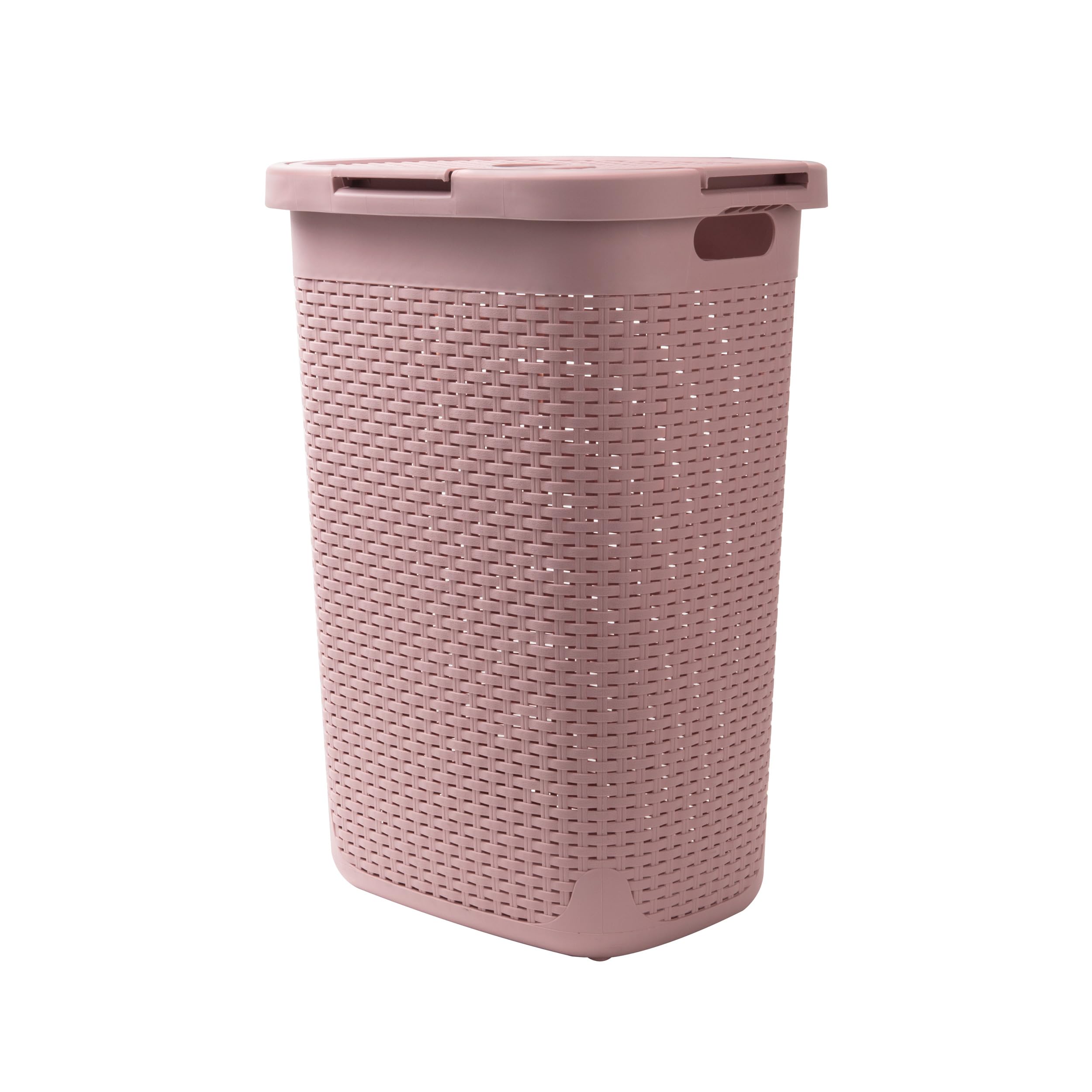 Mind Reader Slim Hamper in a bathroom or closet fits tall, narrow spaces.