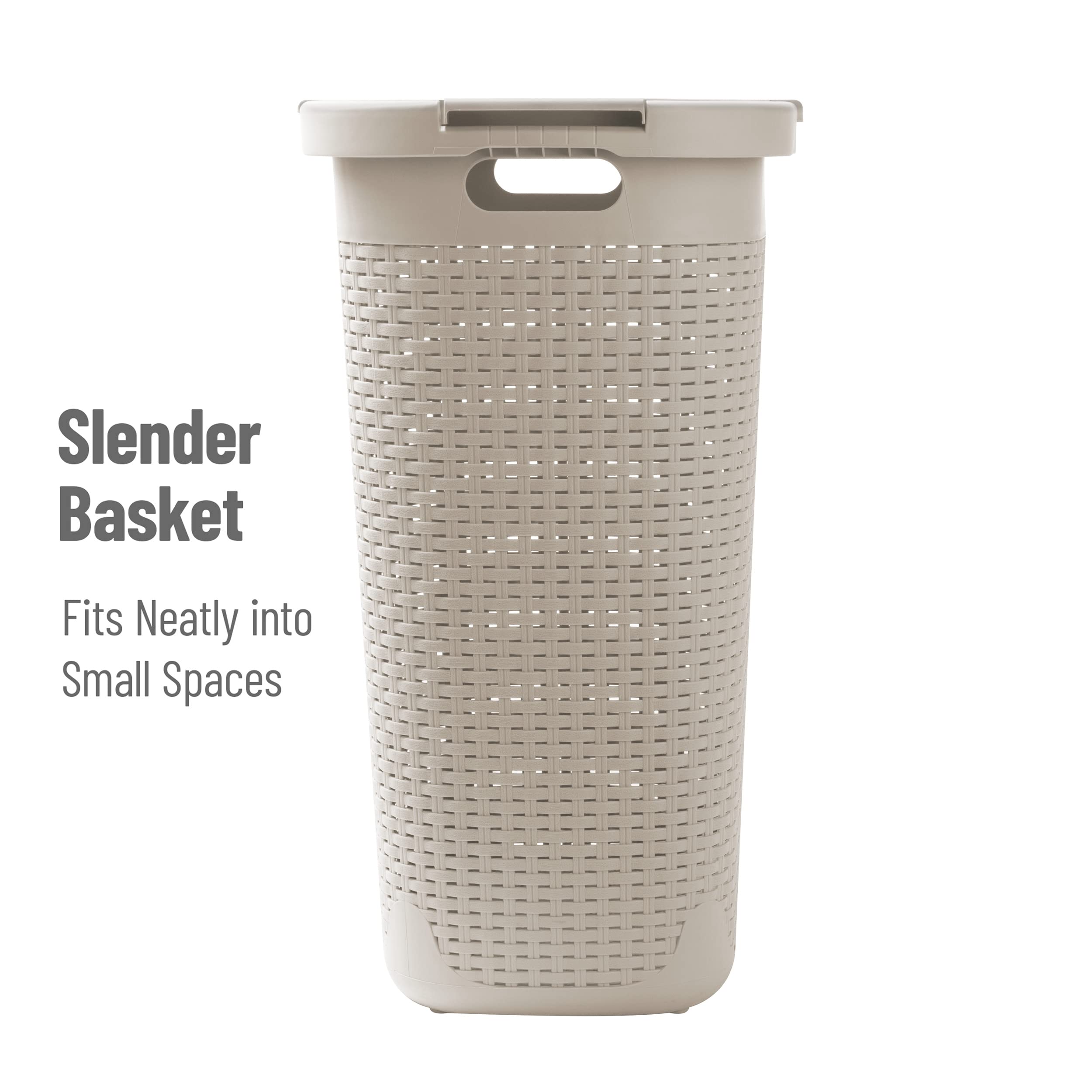 Mind Reader 60L capacity helps manage daily laundry in narrow spaces