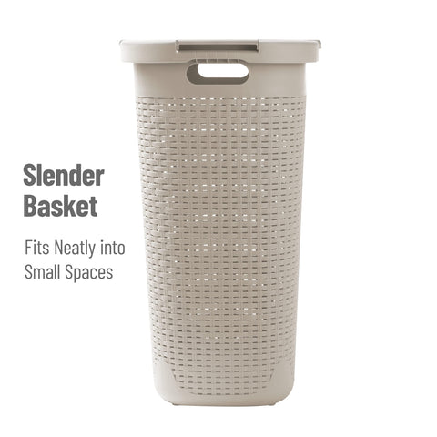 Mind Reader 60L capacity helps manage daily laundry in narrow spaces