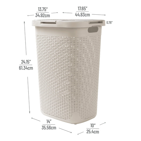Mind Reader open-cutout-wicker pattern promotes airflow to reduce odor buildup