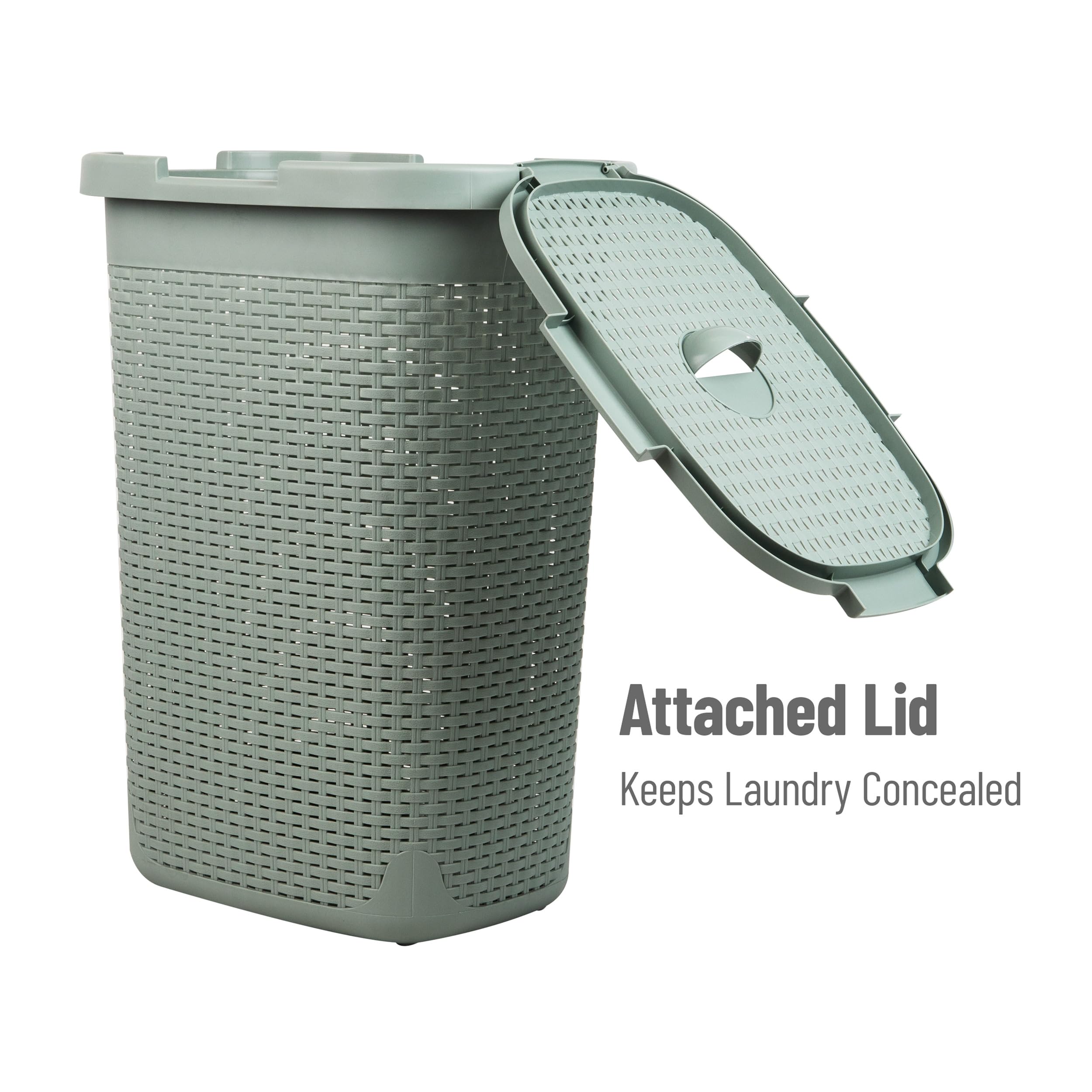 Mind Reader slim hamper top width and height aid placement.