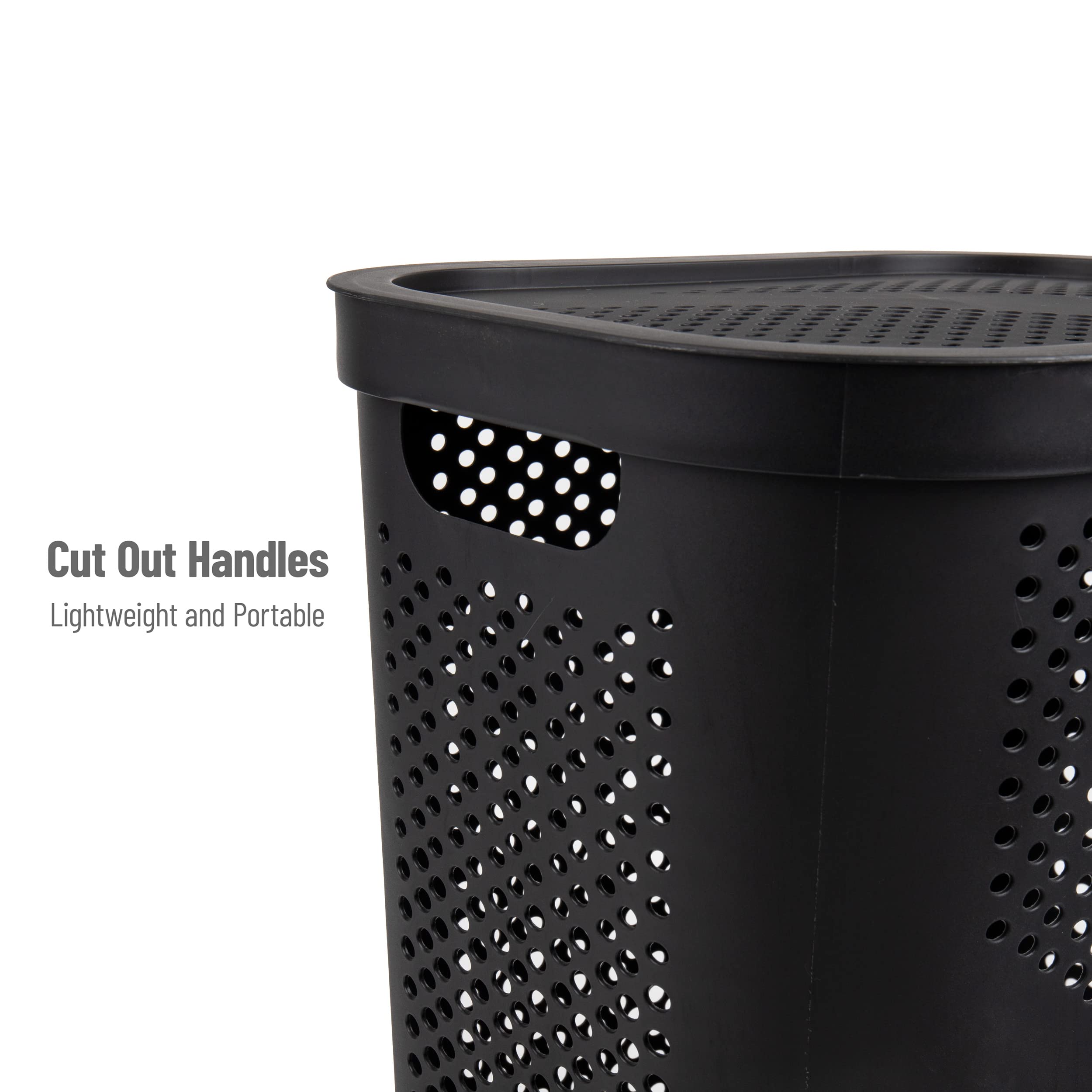 Mind Reader slim profile laundry hamper fits tight spaces without sacrificing capacity