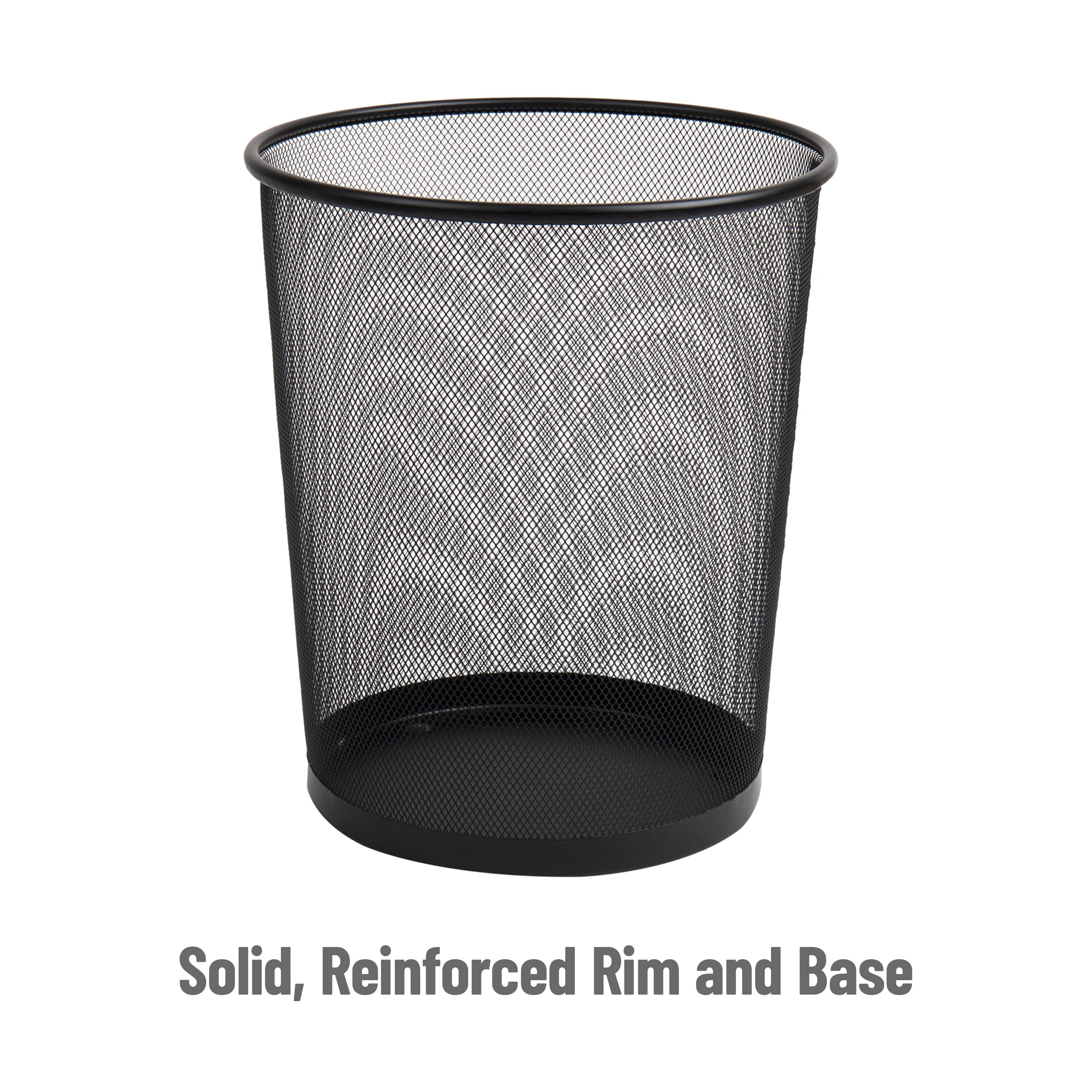 Mind Reader mesh trash can under-desk fit for waste paper.