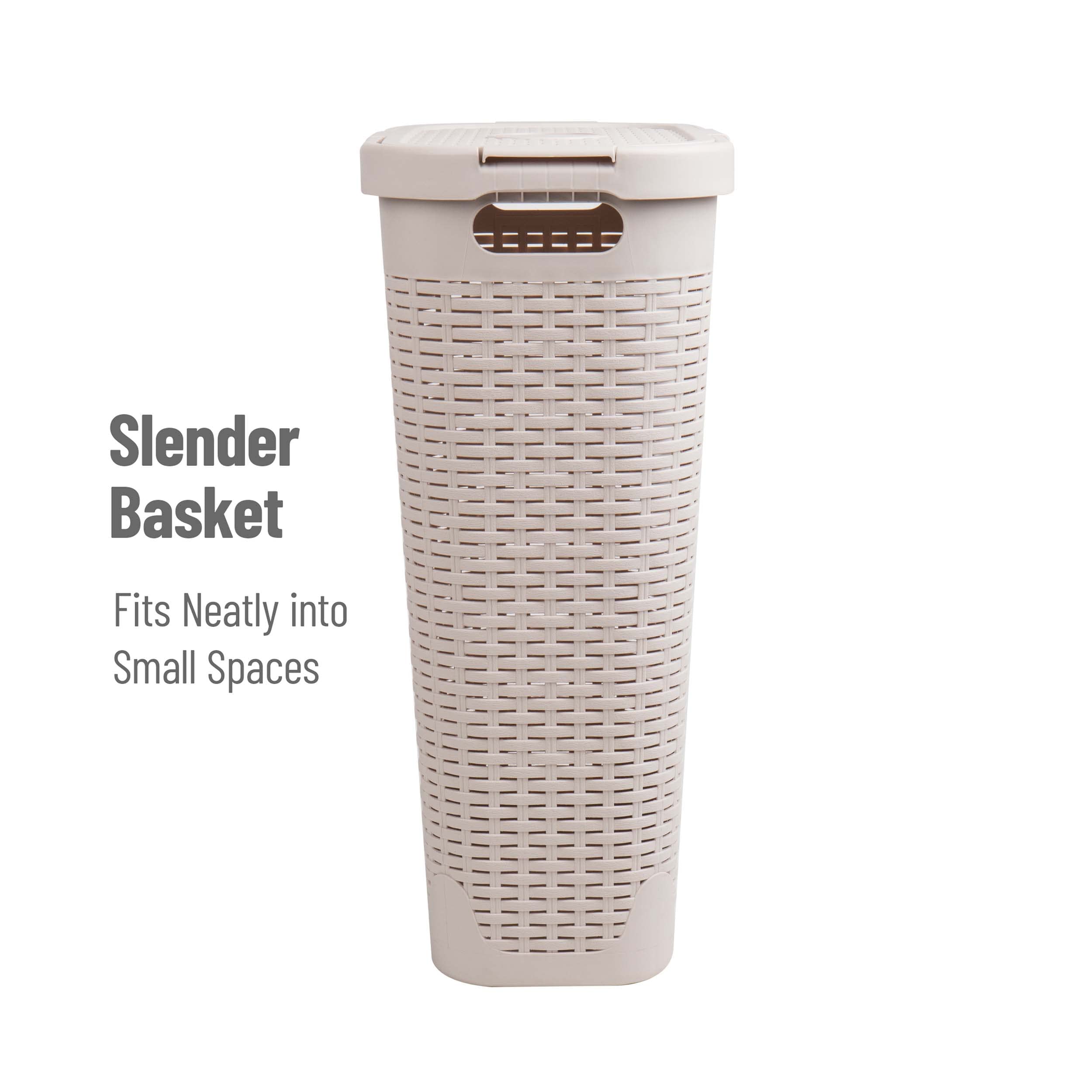 Mind Reader Two-pack design, compact and practical for sorting clothes and towels.