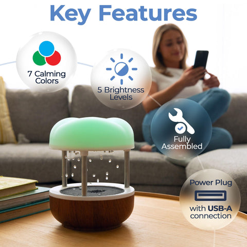 Mindsight Calming Cloud quiet pump minimizes desk disturbance.